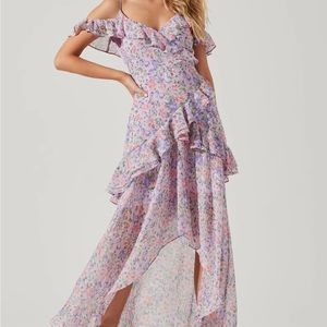 ASTR The Label Pemberley Floral High Low Dress